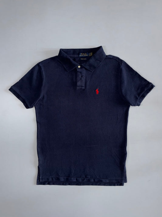 Polo Ralph Lauren Navy Pique Polo – Custom Slim Fit (M)