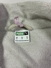 Puma Corduroy Panel Fleece Track Jacket White Navy (L)