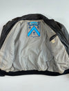 Vintage Va Bene Black Leather Bomber Jacket (2XL)
