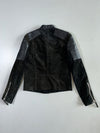 MNG Quilted-Shoulder Leather Biker Jacket Women’s (Xs)