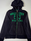 Hollister “63 Riders” Applique Zip Hoodie – Navy & Green (M)