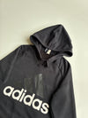 Adidas Black Big Logo Hoodie | Size (S)