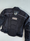 Streetfighter Textile Motorcycle Jacket – All Black Padded (L)