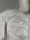 Vintage Edwin Something White Fur Hood Puffer Jacket Women’s (S)