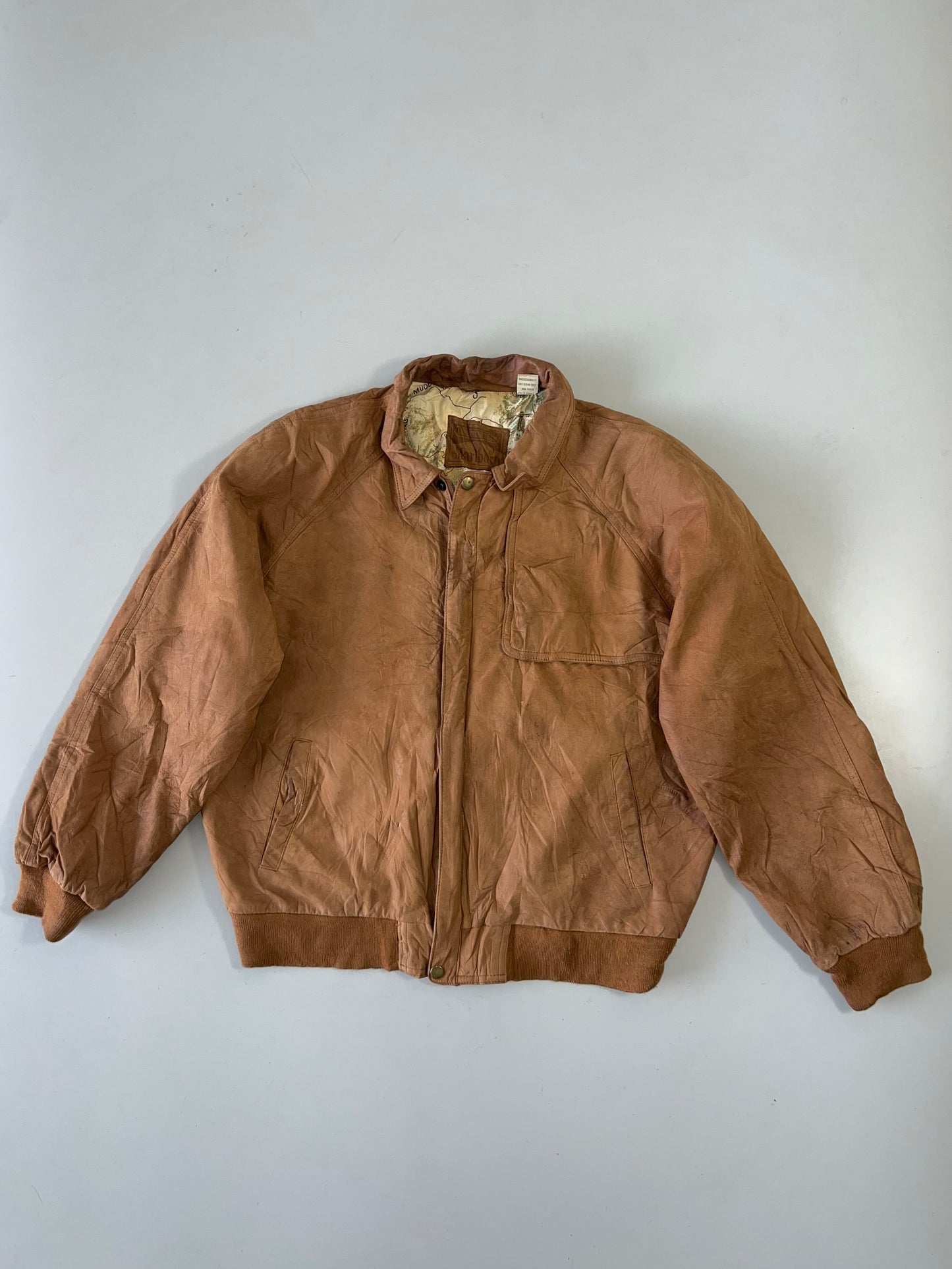 !                                                                                                                                                                                                                     Marlboro Original Sued Leather Jacket (L)