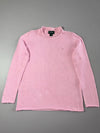 Lauren Jeans Co. Ralph Lauren | Pink Roll-Neck Cotton Knit Sweater | (M)