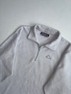 Vintage Kappa Light Grey Quarter Zip Fleece Pullover (XL)
