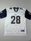 Reebok NFL St. Louis Rams #28 Marshall Faulk Football Jersey  (3XL/4XL)