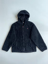 Fila Sherpa Fleece Hooded Zip Jacket – Black (L)