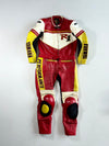 Vintage Schwabenleder Yamaha R1 Two-Piece Leather Racing Suit Jacket + Pants Set – Made in Germany (M) Pant (W:38|L:40)(PADDED)