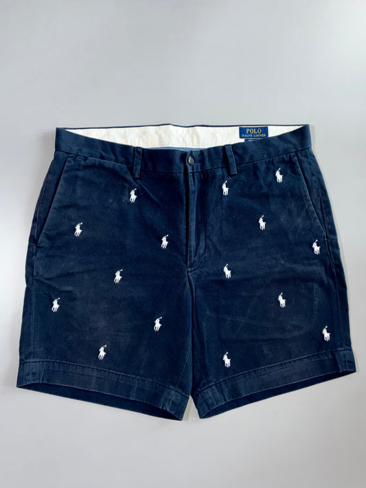 Polo Ralph Lauren All-Over Pony Embroidered Chino Shorts(W:34 | L:17)