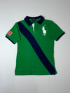 Polo Ralph Lauren Green Big Pony USA Flag Sleeve ,Kids (XS)