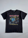 Iron Maiden The Final Frontier Album Graphic Band vintage T-Shirt Faded Black (L)