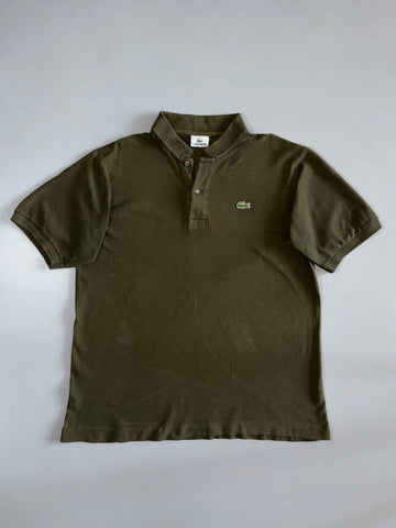 Vintage Lacoste Classic Piqué Polo T-Shirt Olive Green | 100% Cotton (L)