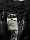 Crane Black Windbreaker Track Pants (W:34) (L:41)