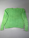 Vintage Polo by Ralph Lauren Lime Green Cable Knit Sweater – (XL)