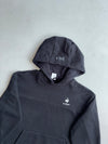 Le Coq Sportif Black Sleeve-Stripe Hoodie (S)