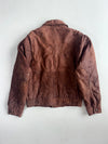 Vintage Casper Collections Brown Suede Leather Bomber Jacket (M)
