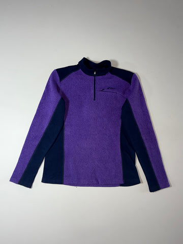Asics | Purple Navy Quarter Zip Fleece Pullover Women’s | (S)