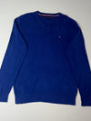 Tommy Hilfiger Royal Blue V-Neck Knit Sweater (M)