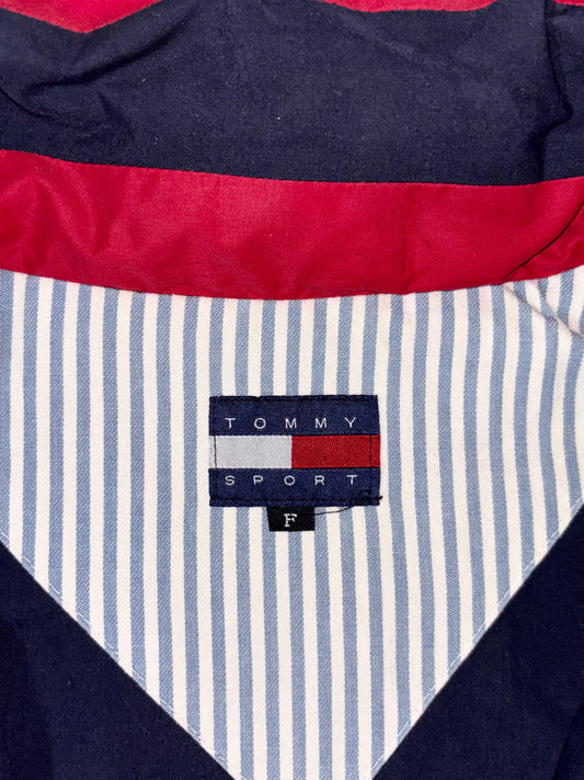 Tommy Sport Spell-Out Red Full-Zip Jacket – Navy Lined (3XL)