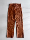 Vintage Real Leather Straight Fit Pants (W:34) (L:47)