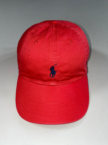 Vintage Polo Ralph Lauren Red Pony Logo Cap (Adjustable)