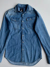 G-Star Raw Slim Fit Denim Western Shirt – Light Wash Blue (Xs)