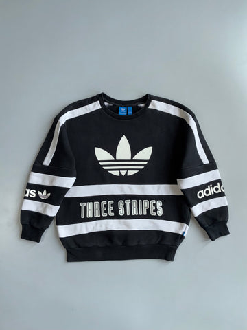 Adidas Originals | Trefoil “Three Stripes” Hockey-Stripe Crewneck (M)