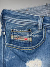 Diesel Distressed Bootcut Jeans (W:34) (L:43)