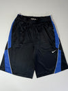 Nike Basketball Herringbone Jacquard Shorts – Black/Blue (W:28) (L:23)