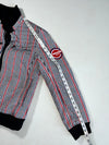 Vintage Fairwhale Red Navy Gingham Check Bomber Jacket (M)