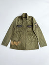 Egoist Olive Military Field Jacket with Beaded Pockets & Patches woman’s (S)