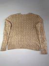 Polo Ralph Lauren Cable Knit V-Neck Sweater – Tan Beige (2XL/3XL)