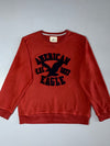 American Eagle Outfitters Graphic Sweatshirt – Rust Red, “Est. 1977” Eagle Print  (XL)