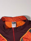 The Redface Trekking Half-Zip Trail Running Jersey, Maroon/Orange (XL)
