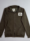 Goldfish Vintage Olive Full-Zip Track Jacket with "G" Patch (S)