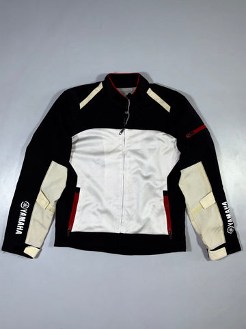 Yamaha Racing Mesh Vented Moto Jacket Black, White & Red (M)