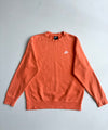 Nike | Burnt Orange Club Fleece Crewneck | (L)