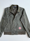 Big Train Osaka Olive Canvas Daruma Patch Utility Jacket (M)