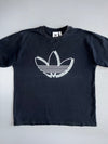 Adidas Originals Vintage Black Shadow Trefoil T-Shirt (XL)