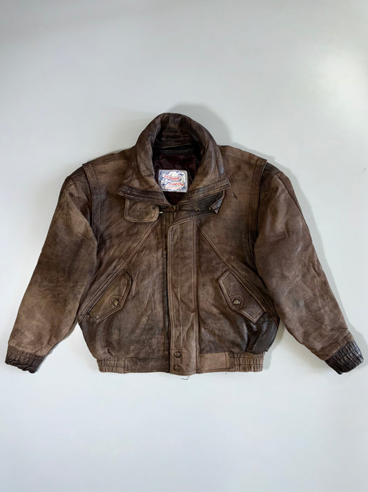 Hurricane Hawkins Premium Heavy Original Leather Jacket (XL)
