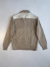 Premium Original Suede Leather And Woollen Sleeve Jacket (XL)