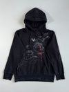 Y2K Spiral Direct Gothic Black Rose & Snake Hoodie (S)