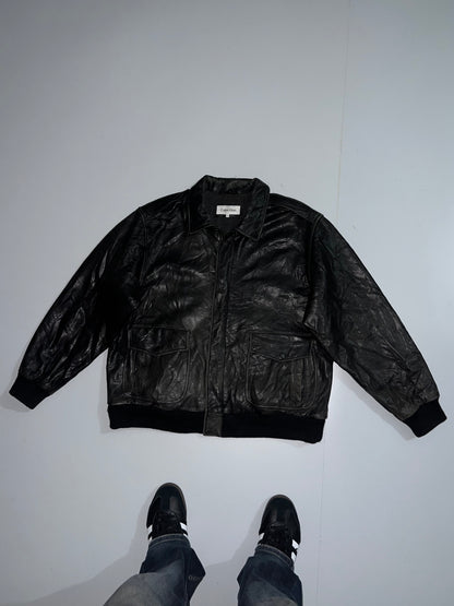 ZCalvin Klein Leather Jacket (L/XL)