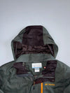 Columbia Sportswear Olive Green Hooded Waterproof Jacket with Black Panels (L)