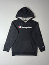 Champion Script Logo Charcoal Grey Hoodie (S)