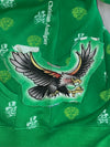 Ed Hardy Green Skull Print Zip-Up Hoodie (M/L)