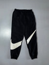 Nike Big Swoosh Black & White Windbreaker Tracksuit (Jacket + Joggers) (M) (W:28, L:38)
