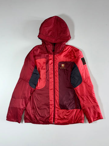 Black Yak Extreme Peak Hooded Puffer Jacket Red  (L)
